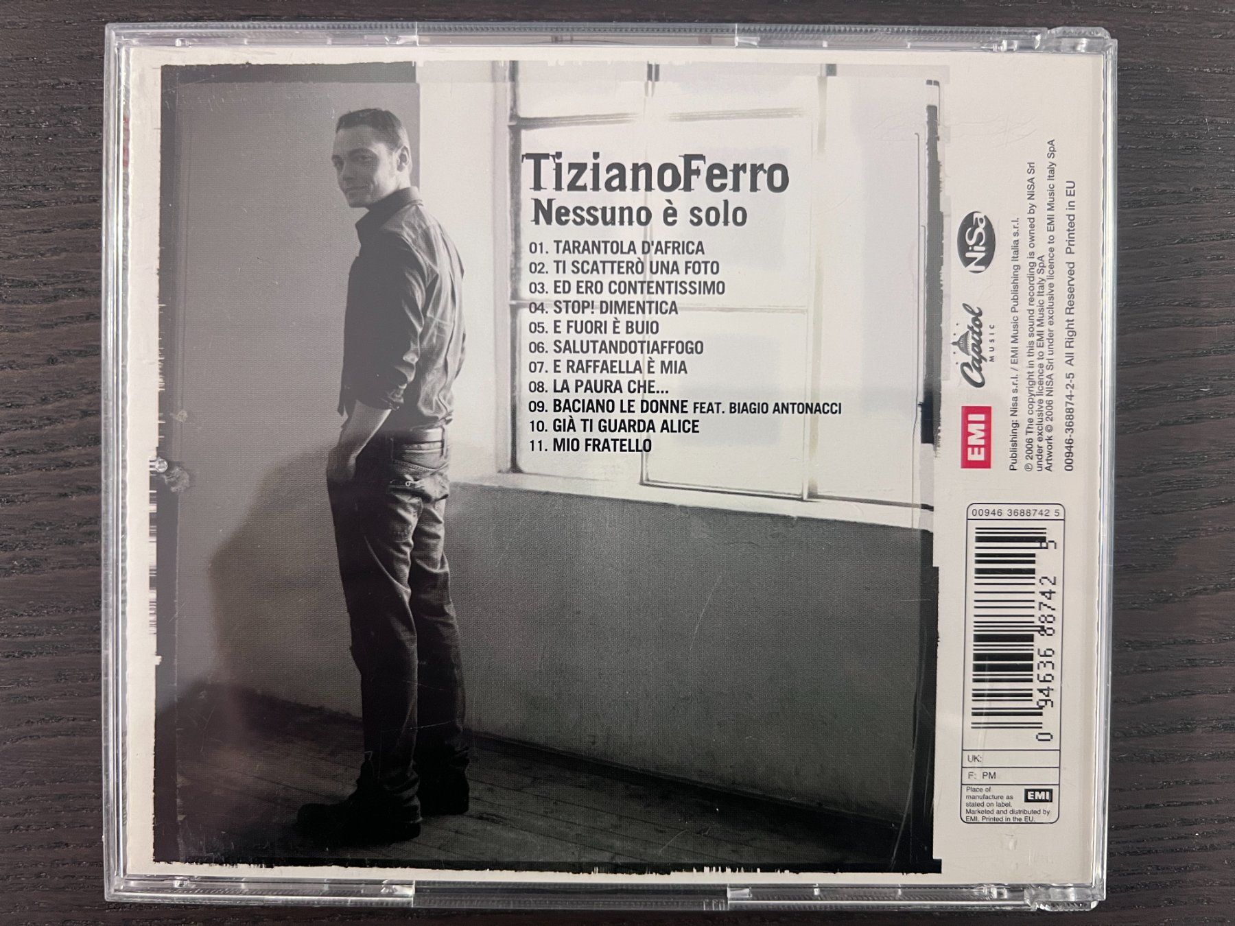 CD: Tiziano Ferro - Nessuno è solo – Usato da Zürich venduto da MusikFreunde 1
