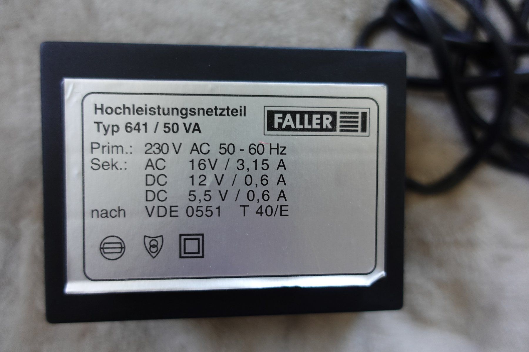 Akkus, Ladegeräte & Netzgeräte: 1 Transformator von Faller – Gebraucht aus rorschach von Babsi64 4