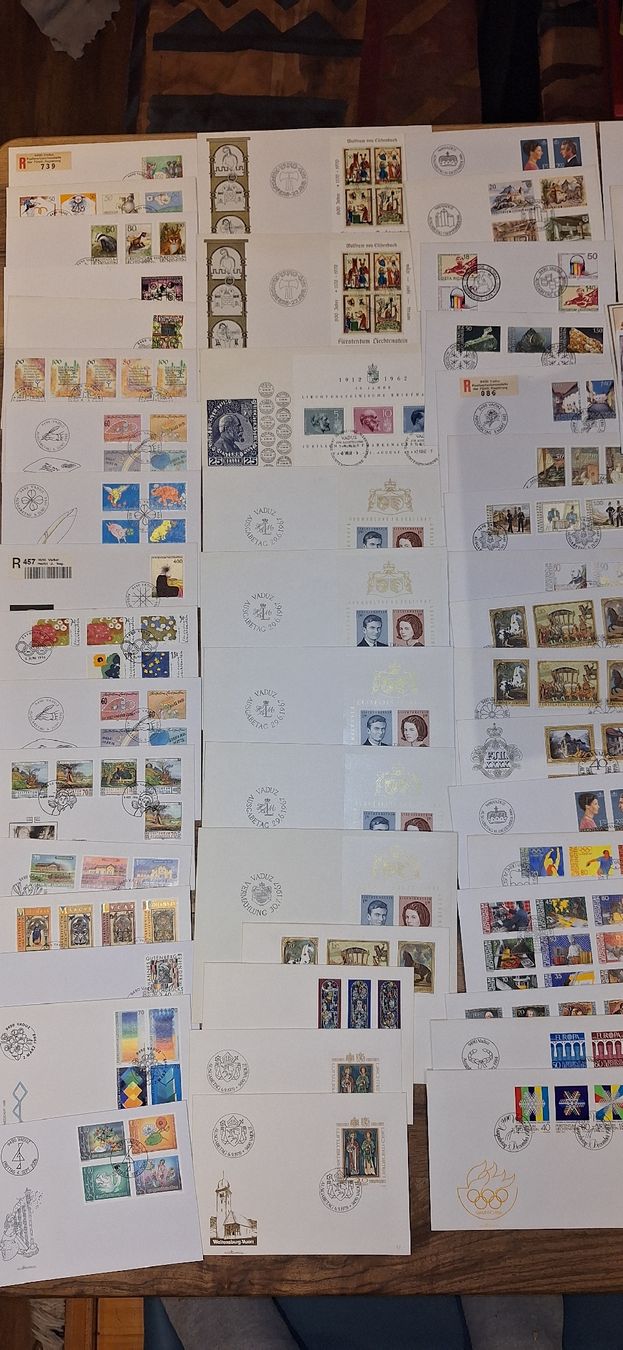 Alle Briefmarken: Liechtenstein FDC / Briefe / Karten 500Stk. Lot 5 – Gebraucht aus Balgach von SIMEON27 9