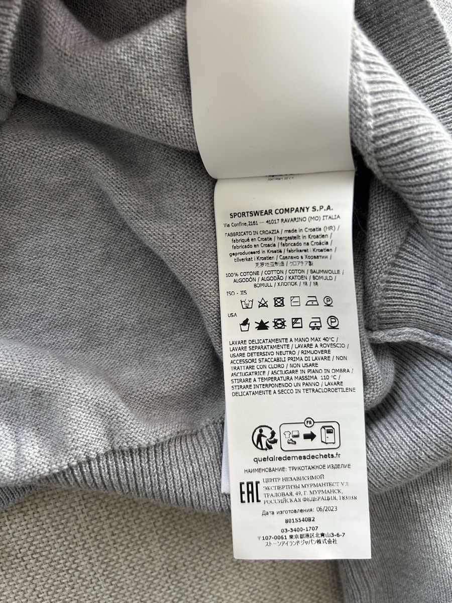Stone Island Pullover & Sweatshirts: Stone Island Baumwollpullover Grau M – Neu (gemäss Beschreibung) aus Zürich von ant_zh 5