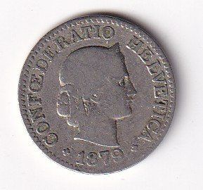 Tutti le monete: 10 Rappen 1879 rar – Usato da Neuchâtel venduto da karlpierrino