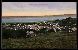AK Heiden, Gesamtansicht gegen den Bodensee