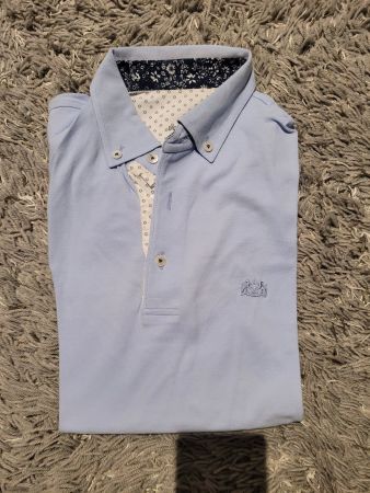 van Laack Poloshirt hellblau Gr. S neuwertig