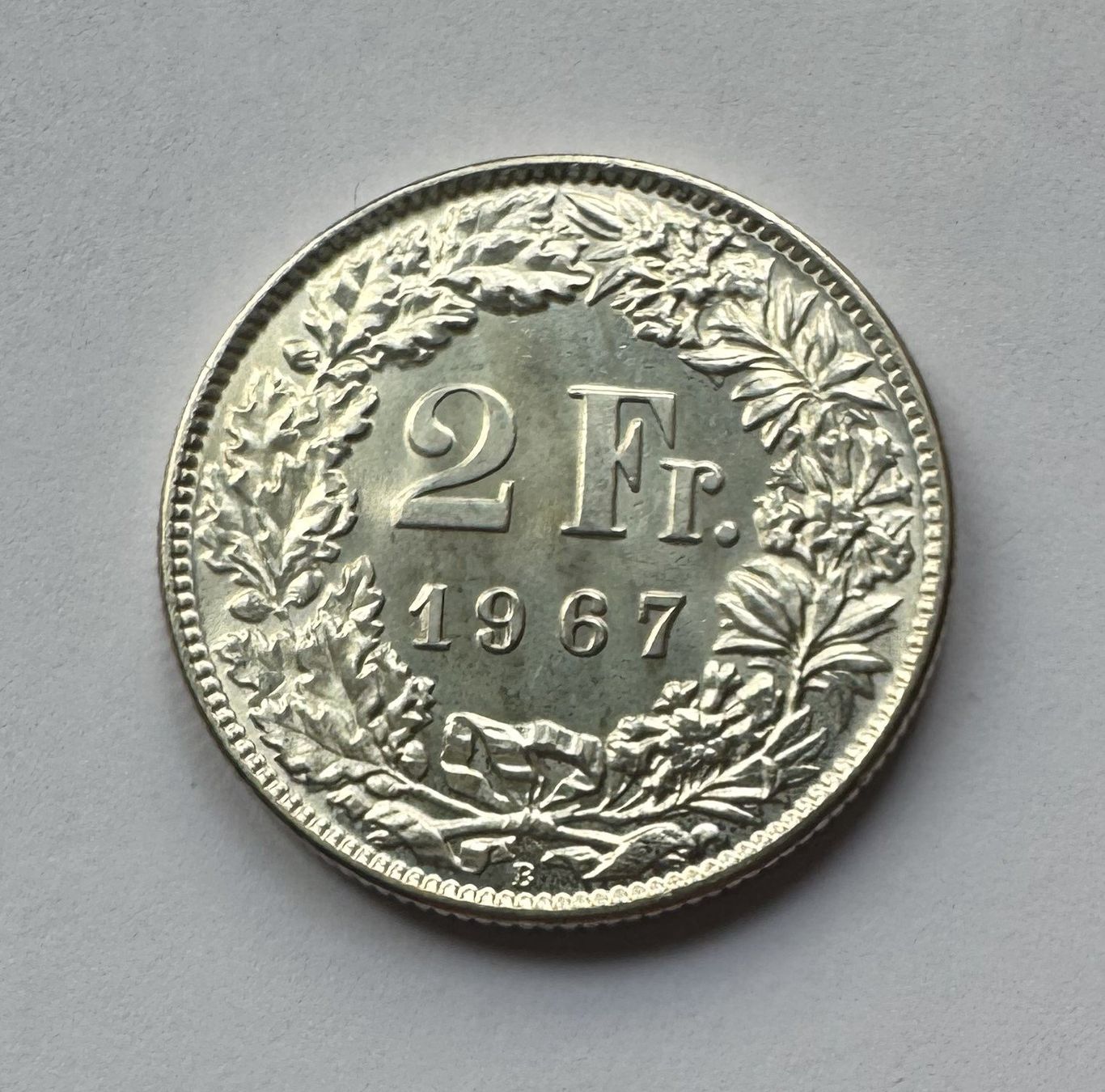 Toutes les monnaies: 1967 2 Franken stgl – Neuf (Voir description) à Kirchberg SG par Helveticus00