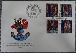 Pro Patria FDC-Couvert 1969 ET-Gestempelt