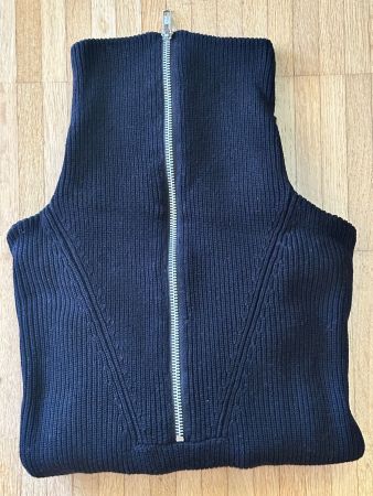 Pullover Damen dunkelblau mit Reissverschluss