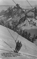 Stoos (SZ) Skilift Stoos Frohnalpstock mit Drahtseilbahn