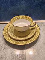 Gedeck gelb von Gohr Porzellan - Vintage Top Zustand!