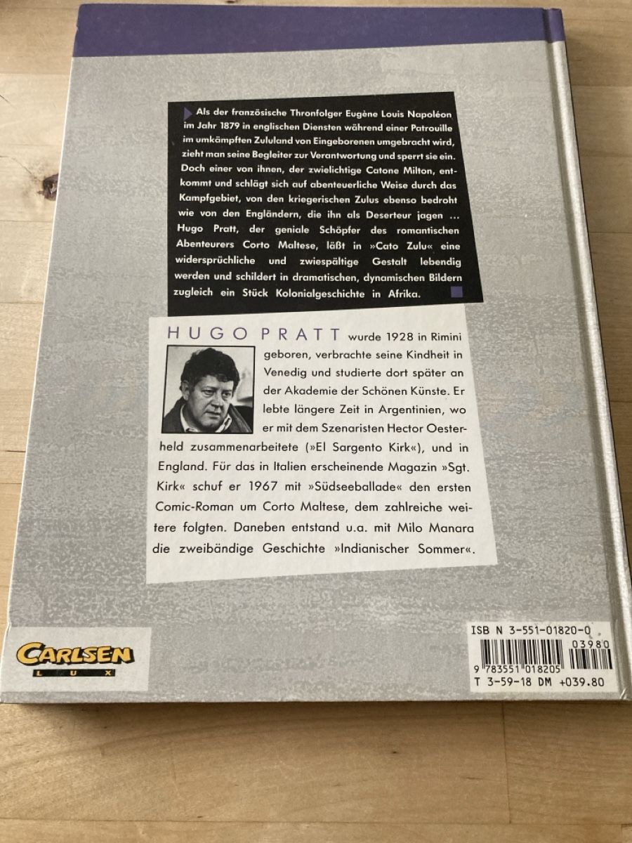 Comics: Cato Zulu von Hugo Pratt – Neu (gemäss Beschreibung) aus Zürich von msxmsx 1
