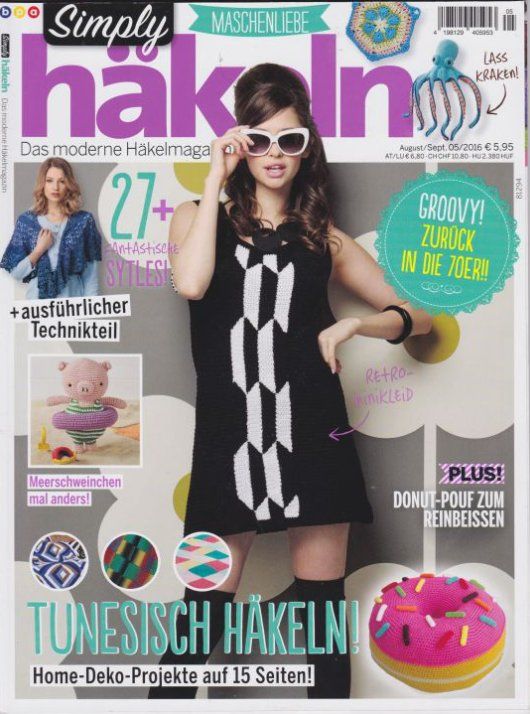 Riviste & Magazine: Simply häkeln August/Sept. 05/2016 – Usato da Frauenfeld venduto da SCHATZtruhe_369