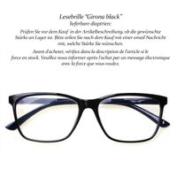 Lesebrille Girona black +0.5 +1.25
