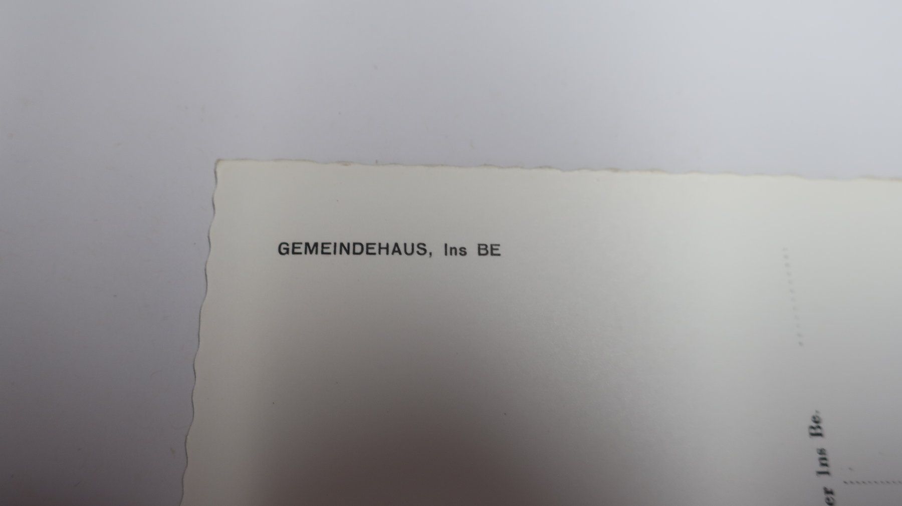 Cartoline postali: Gemeindehaus Ins BE – Usato da Cormoret venduto da Pascalll2001 3