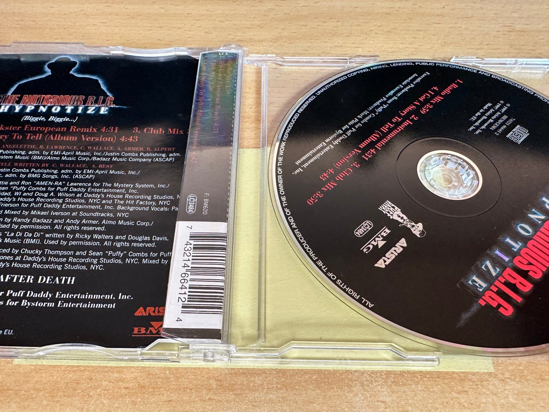 CDs: The Notorious B.I.G. – Hypnotize (Remix) - Single CD – Gebraucht aus Rikon im Tösstal von  1