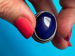 Fingerring BLAU (58)