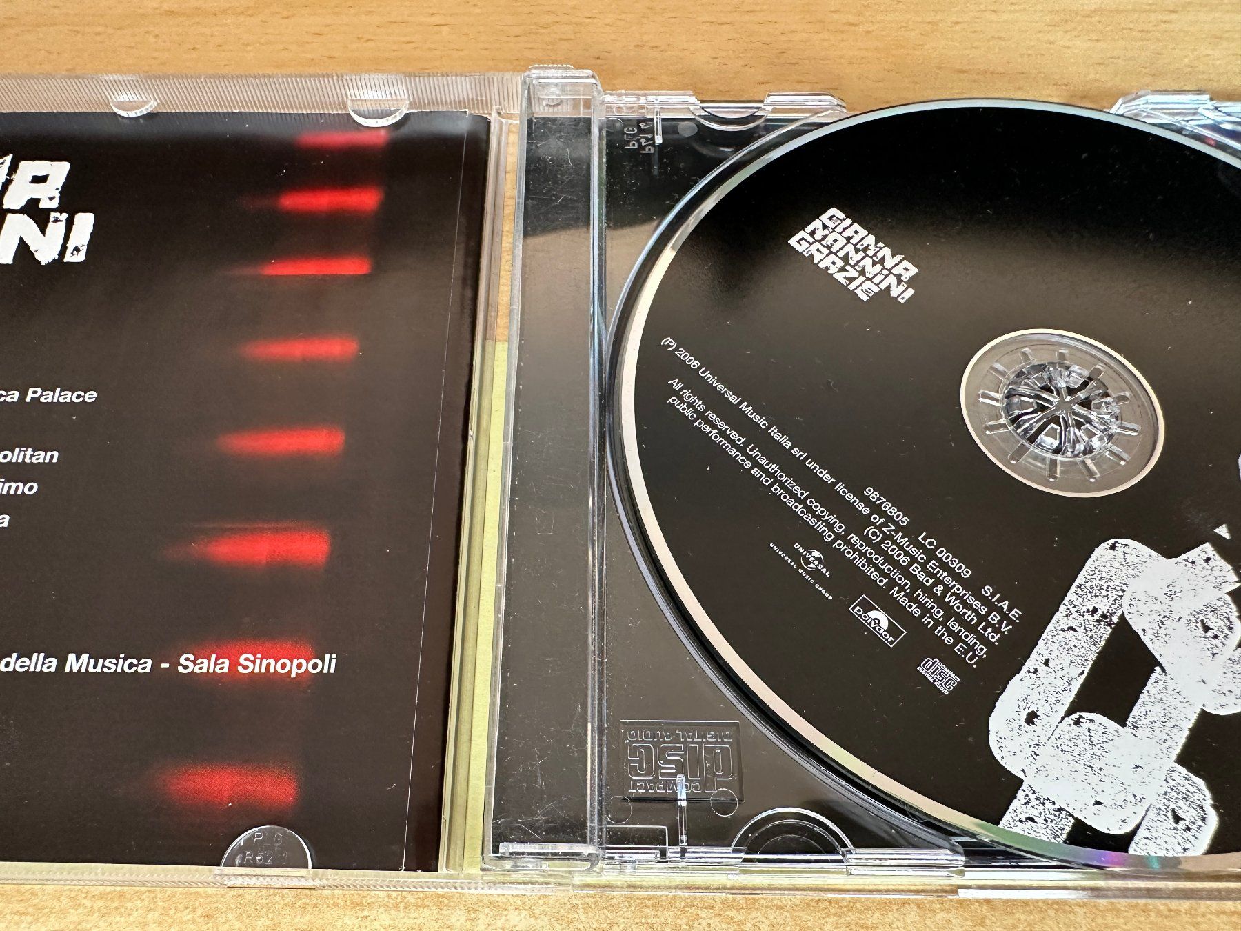 CD: E5 Gianna Nannini – Grazie – Usato da Rikon im Tösstal venduto da Alpenmutz 2