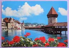 Luzern - Kapellbrücke mit Wasserturm