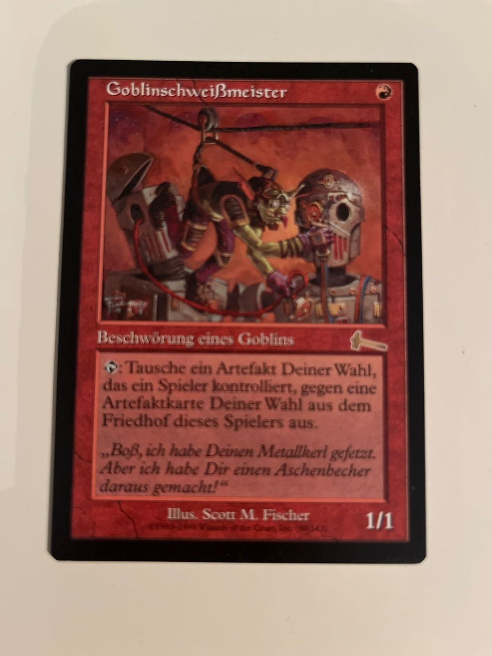 Magic The Gathering Carte collezionabili: 1 x Goblinschweißmeister - Magic: The Gathering - MtG – Usato da Kriens venduto da Shadi1980