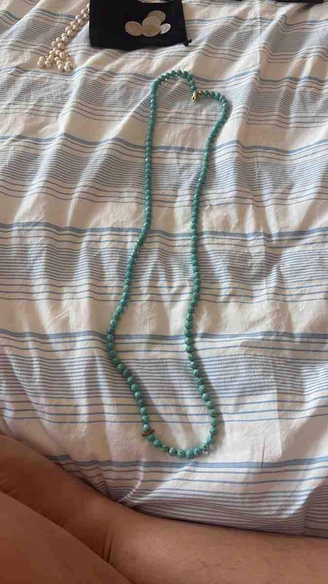 Ketten: Collier de perles bleues longueur 70 cm neuf – Gebraucht aus Puidoux von ray_2b5z