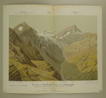FANELLAGLETSCHER IN DER ADULAGRUPPE, PANORAMA 1872