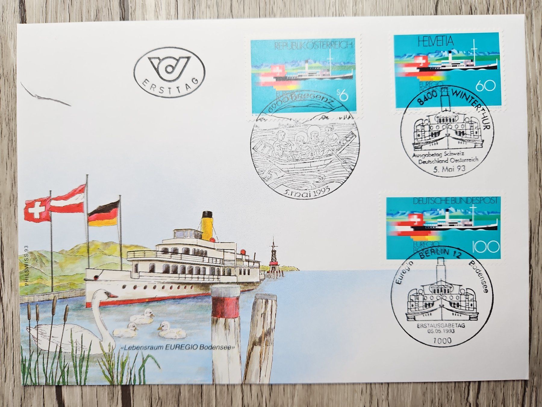 Tutti i francobolli: CL07 Enveloppe + Timbre Suisse 1993 – Usato da Cousset venduto da Patrick_Collections