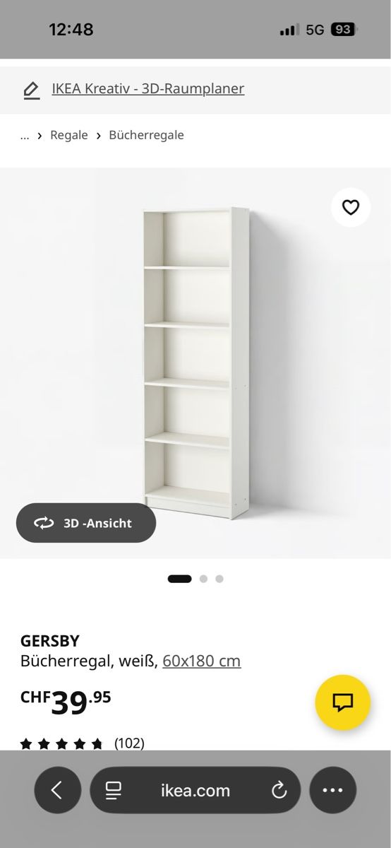 Scaffali: Ikea Regal Gersby – Usato da Lenzburg venduto da Delfin2018 4