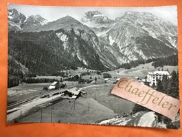 Ansichtskarte Preda am Albulapass gegen Nez und Piz a‘Aela