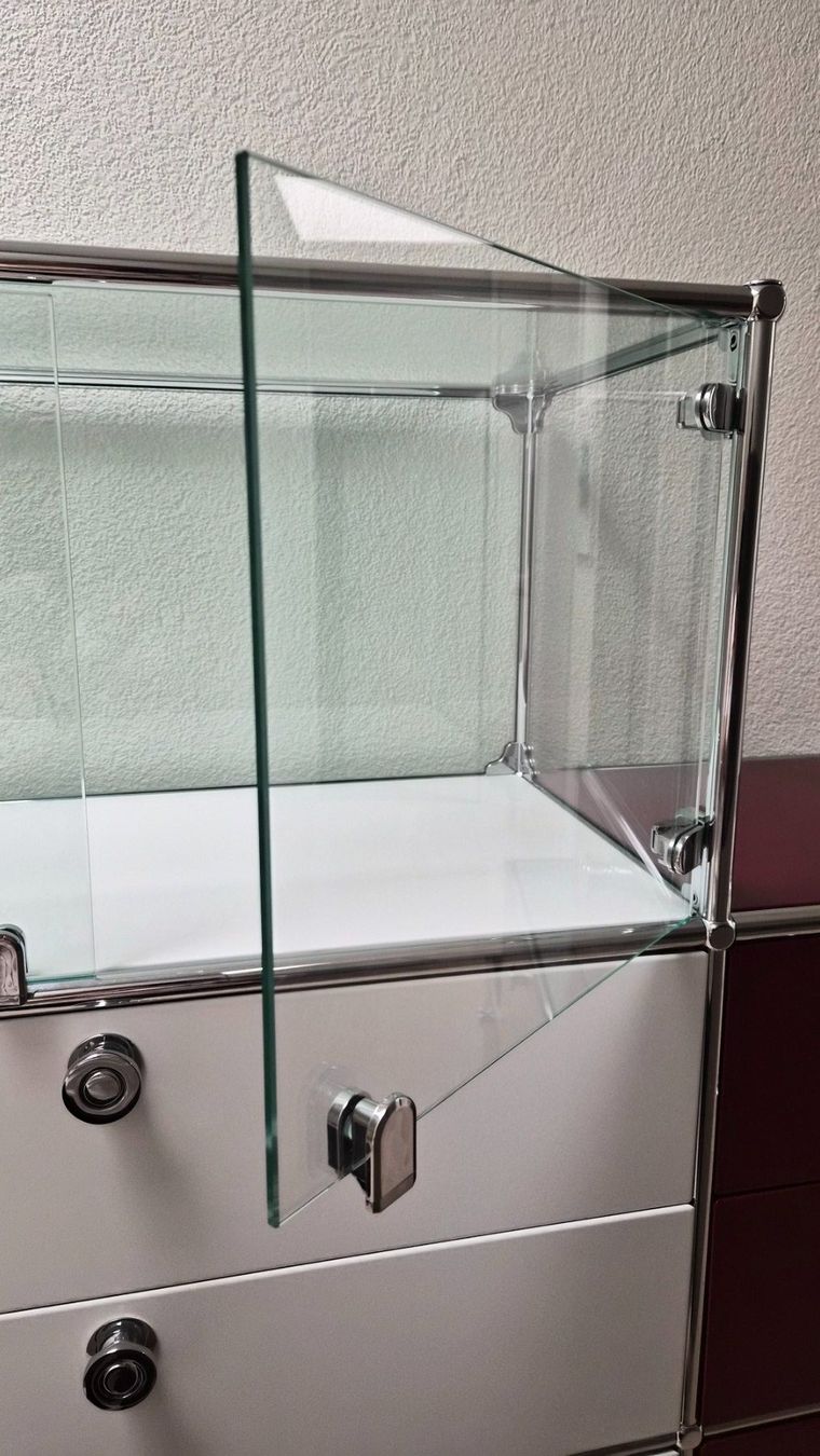 Vetrine: Flexcube (ähnlich USM) Vitrine - NUR Glas – Usato da Burgdorf venduto da Cyrano73 1
