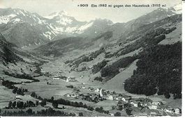 Elm GL Dorfansicht 1926 mit Kurhaus sehr gut erhalten