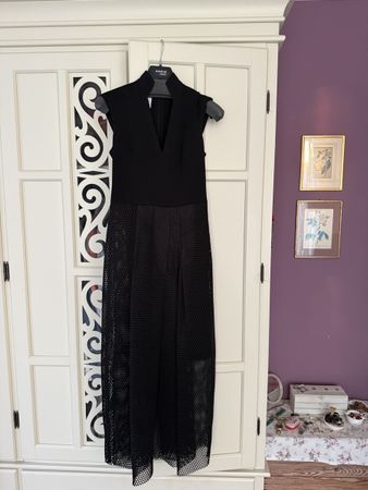 Akris Punto Kleid, Gr. 32, Schwarz, Stehkragen