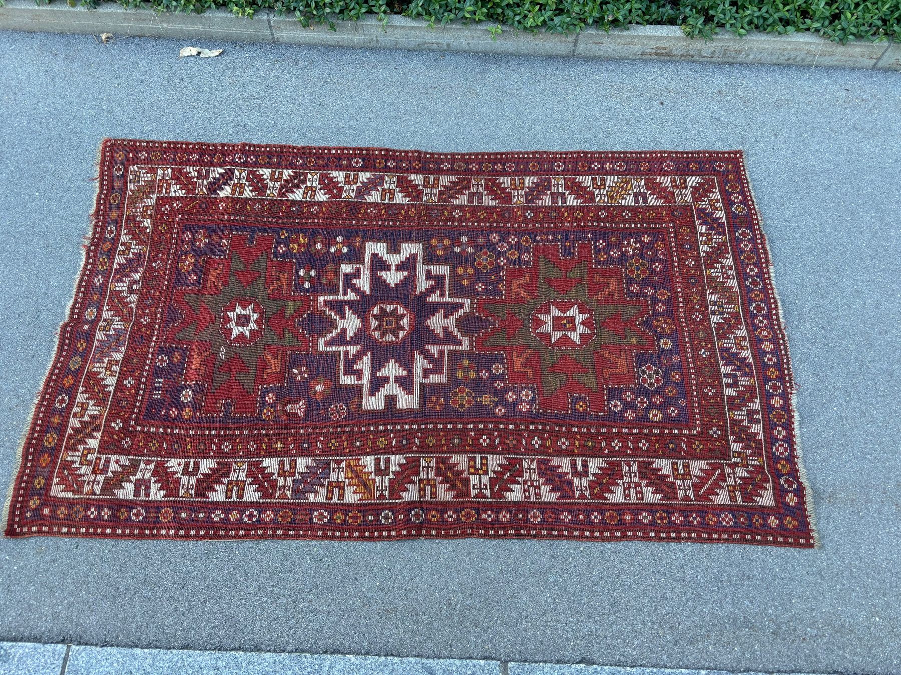 Tappeti: Antiker Orientteppich Kasak – Usato da rotkreuz venduto da baudisch 3
