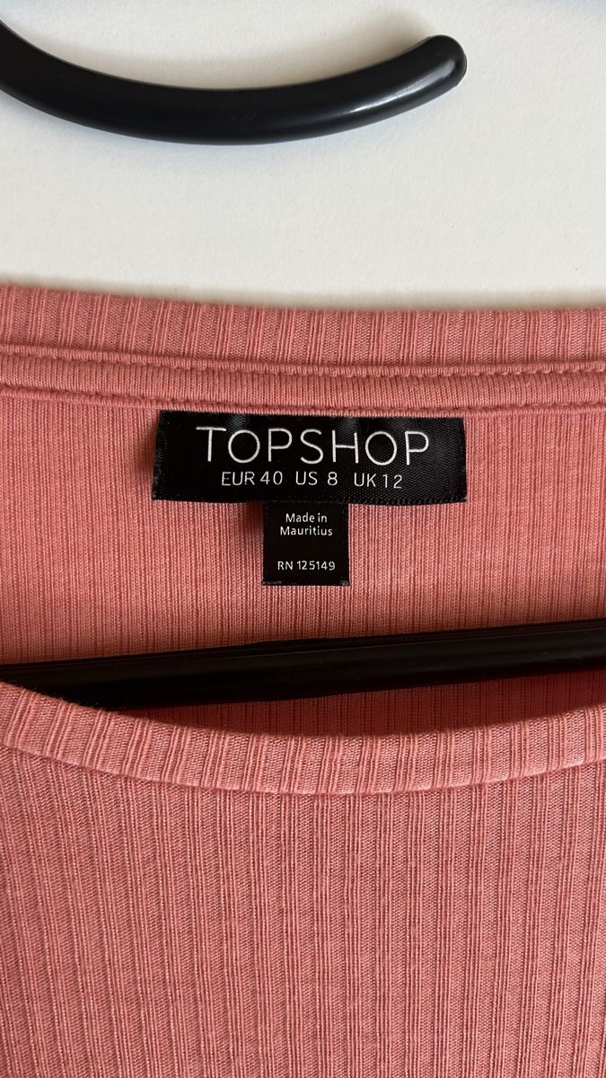 Topshop Top: Topshop Langarm, Gr. 40, Rosa/Lachs – Usato da Frenkendorf venduto da ana_h7dx 3