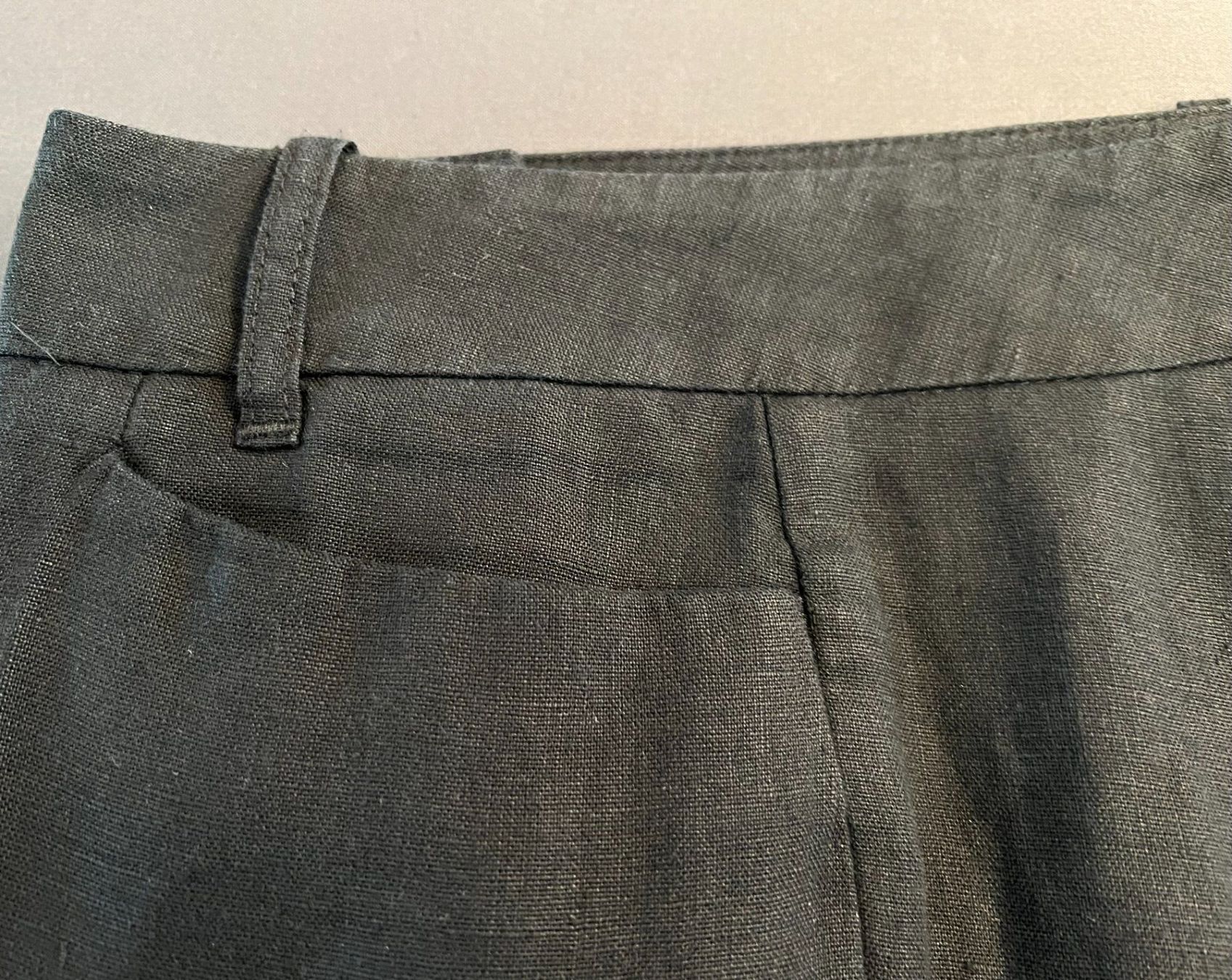 Pantaloni: Damen-Leinenhose schwarz – Usato da Wettswil venduto da MargrithK01 1