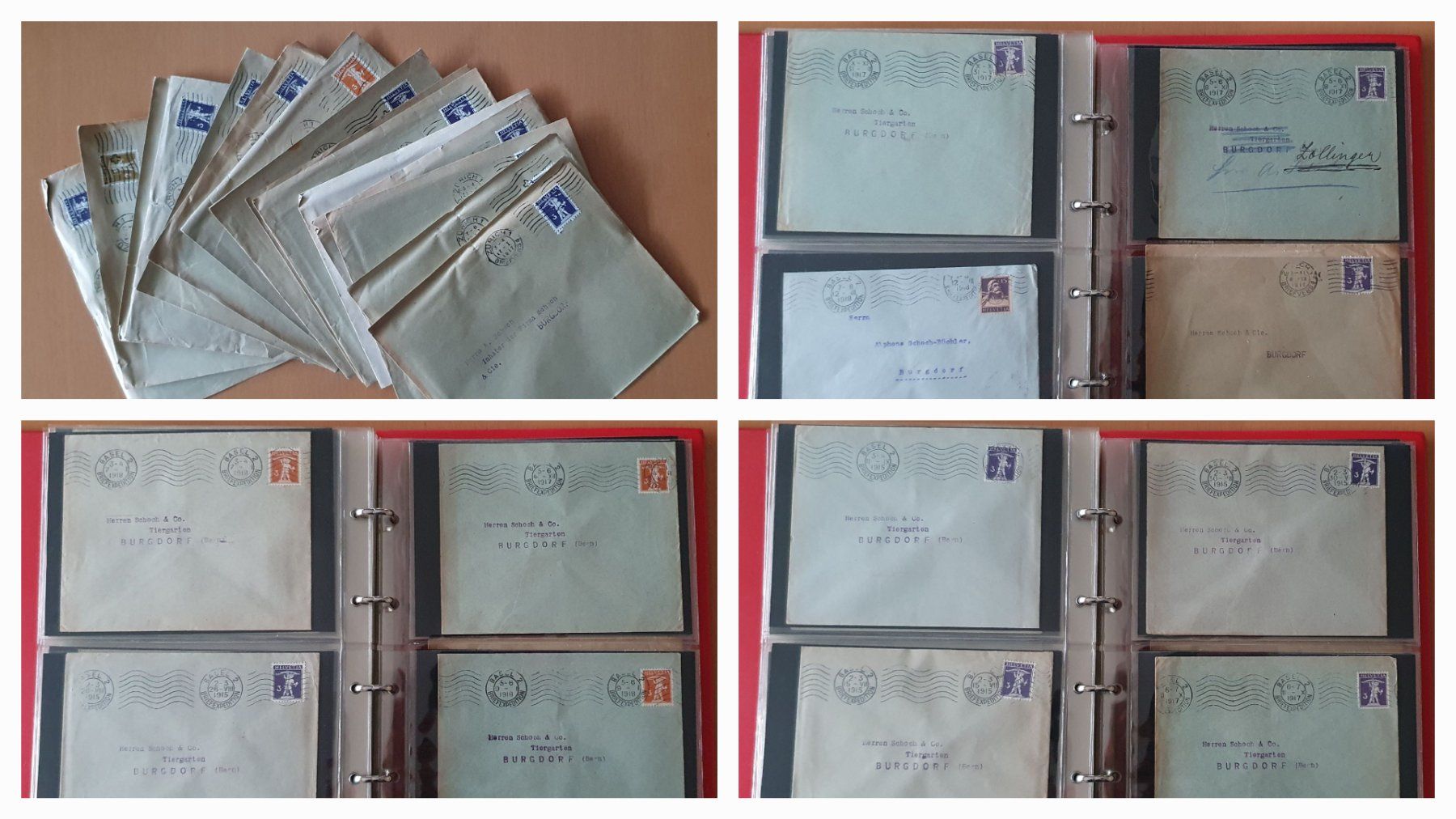 Tutti i francobolli: 85 Perfin Briefe im Album – Usato da Kreuzlingen venduto da Rschweiz1 9