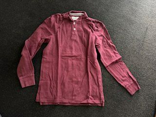 PIER ONE Polo Langarm Shirt bordeau XS (170/176)