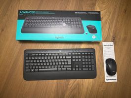 Logitech MK540 Keyboard + Mouse + USP Stick Schwarz - NEU
