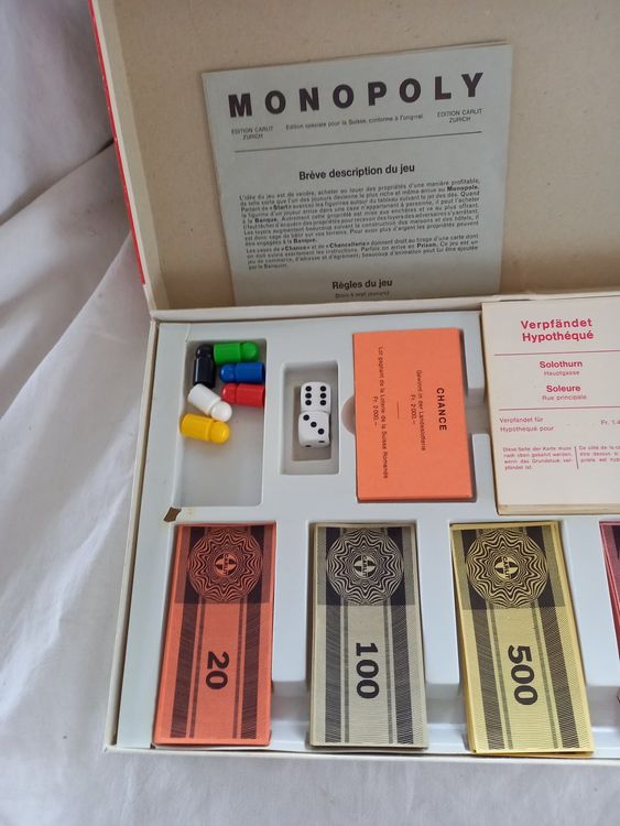 Monopoly, Edition de Luxe 1965, Motif Ecossais, France