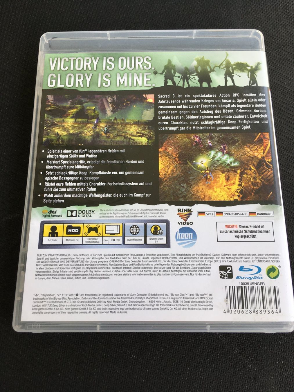 Sony Giochi: Sacred 3 -  PS3 / Playstation 3 – Usato da St.Gallen venduto da sjosjo 1