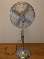 Standventilator Chrome 40cm, 3 Stufen, Schwenkfunktion.
