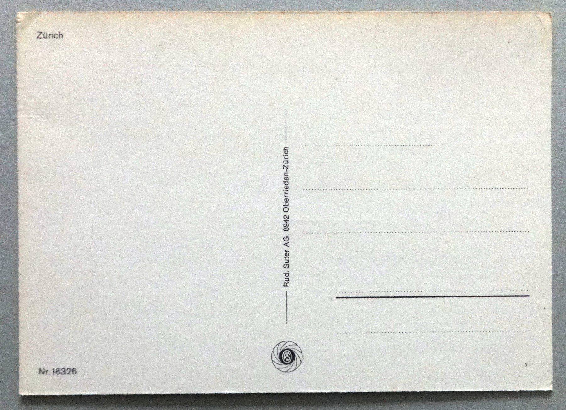 Cartes postales: Zürich – Défectueux à Fétigny par Billy2miny 1