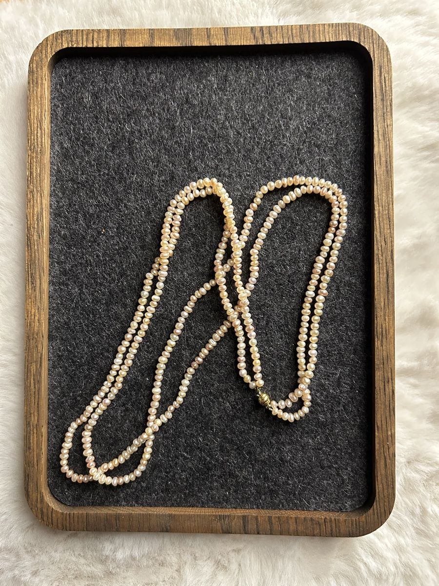 Catenine: Echte Perlenkette 750 Gold Verschluss 18K lang – Nuovo (secondo la descrizione) da Aeschi b. Spiez venduto da davidS744 2