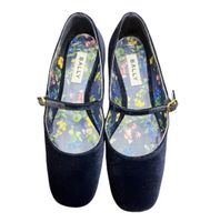 Bally Samt Ballerina Mary Janes navy 💙