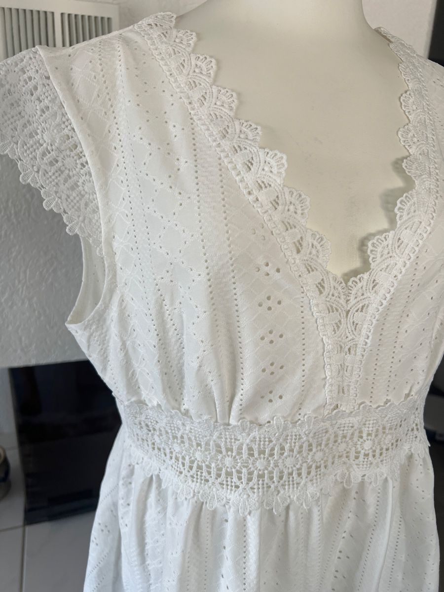 T-shirt: Sommerliches Oberteil mit Spitze, Gr. L – Usato da Seon venduto da Sunny-Schmuck78 1