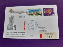 Erstflug Nations Unies, Zürich-Genf-Teheran 24.5.1975
