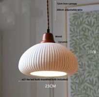 Lampe suspendue LED en céramique,  style nordique moderne