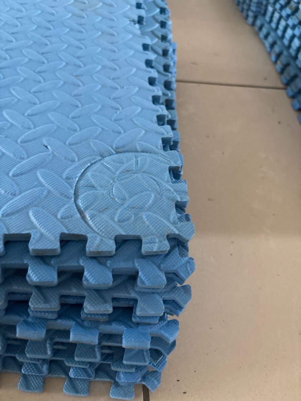 Tappeto da gioco: Bodenmatte Puzzleteile blau – Usato da Menznau venduto da Chabo02 5