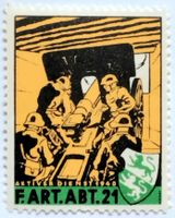 Soldatenmarke 2.WK, Feld Artillerie Abt 21, Wi Art 151