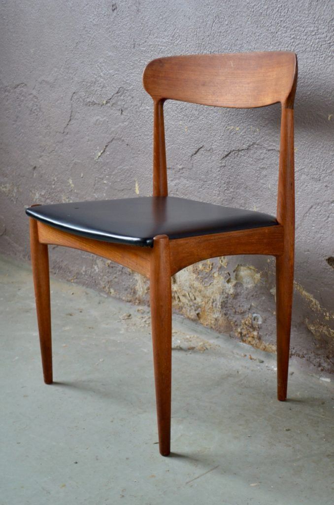 Sedie: Chaise scandinave de Johannes Andersen en teck Samcom – Usato da COLMAR venduto da Sophiebellelurette 7