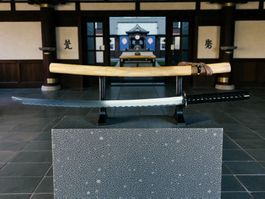 Katana Schwert mit Scheide 99cm Braun-Schwarz XL NEU