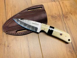 Damast Messer feststehend HANDMADE 21cm ODERMATT No. 29 NEU