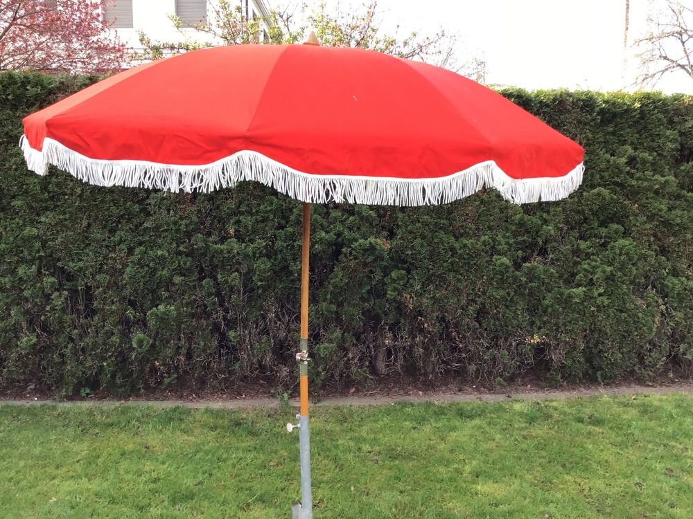 Sonnenschirm 2 Meter Durchmesser rot Firma Glatz Kaufen auf Ricardo